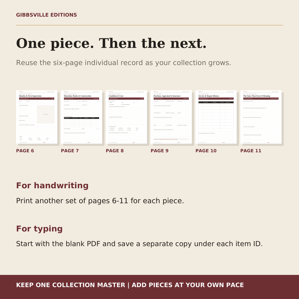 The Heirloom Jewelry Keeper — Reuse The Piece Record