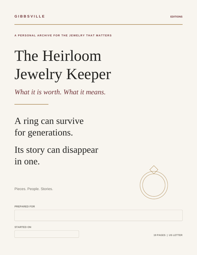The Heirloom Jewelry Keeper
